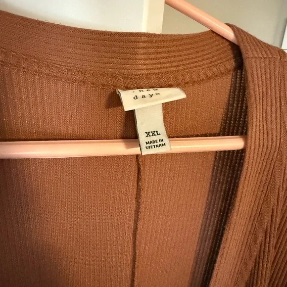 Rust Long Cardigan - Picture 2 of 2